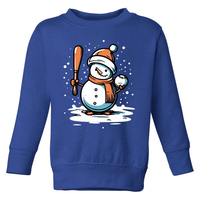 Baseball Christmas Merry Xmas Santa Claus Pitcher Catcher Gift Toddler Sweatshirt