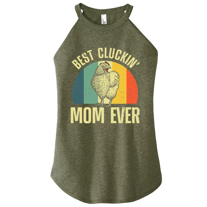 Best Chicken Mom For Cluckin Farm Chicken Lovers Women’s Perfect Tri Rocker Tank