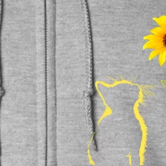 Best Cat Mom Ever Sunflower Mothers Day Gifts For Cat Lover Full Zip Hoodie