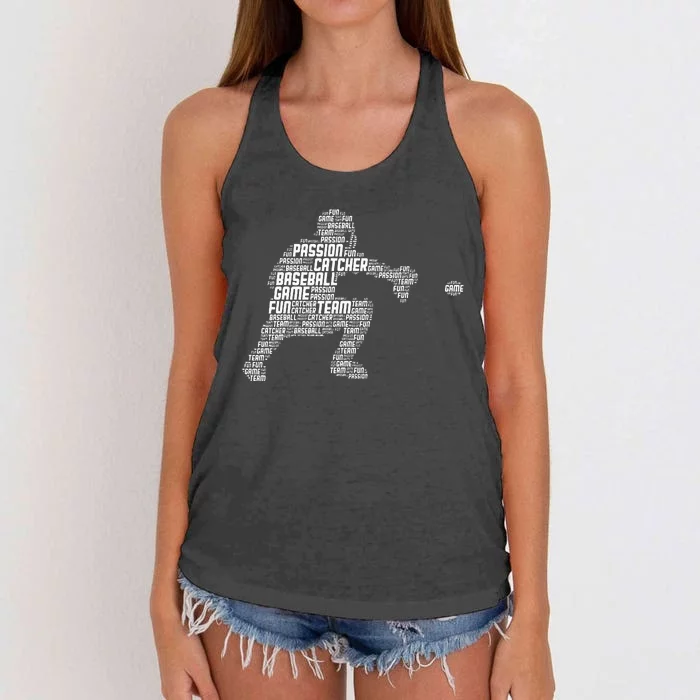 Baseball Catcher Men Kids Women's Knotted Racerback Tank