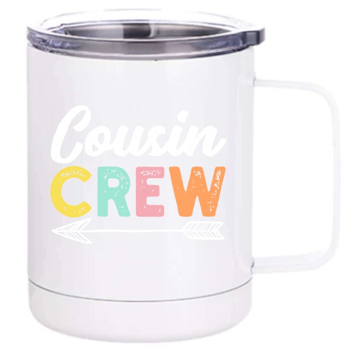 Big Cousins Matching Vintage Cousin Crew Gift Front & Back 12oz Stainless Steel Tumbler Cup