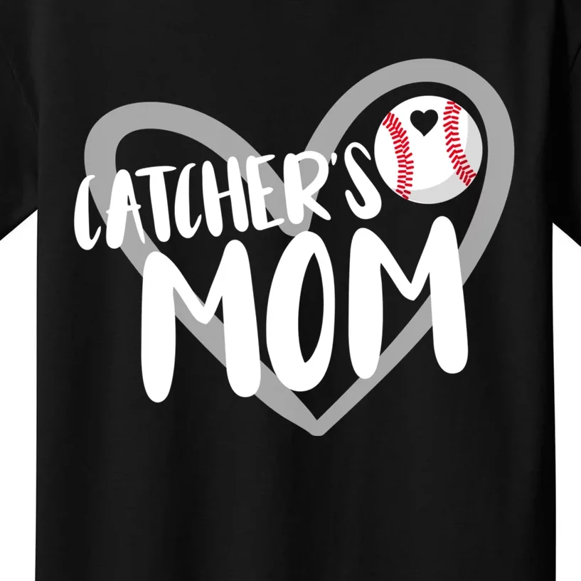 Baseball Catcher's Mom Kids T-Shirt