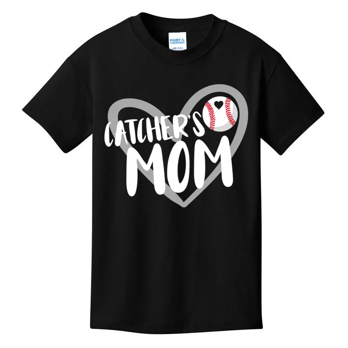 Baseball Catcher's Mom Kids T-Shirt