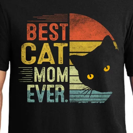 Best Cat Mom Ever Cute Mother's Day Cat Lovers Cat Mommy Great Gift Pajama Set