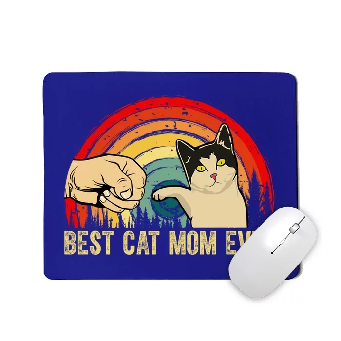 Best Cat Mom Ever Funny Pet Cat Lover Mother's Day Funny Gift Mousepad