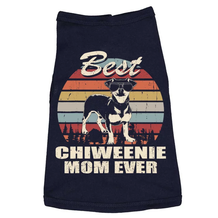 Best Chiweenie Mom Ever Vintage Retro Dog Mom Doggie Tank