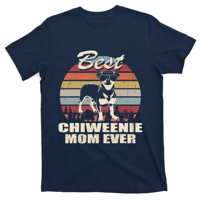 Best Chiweenie Mom Ever Vintage Retro Dog Mom T-Shirt