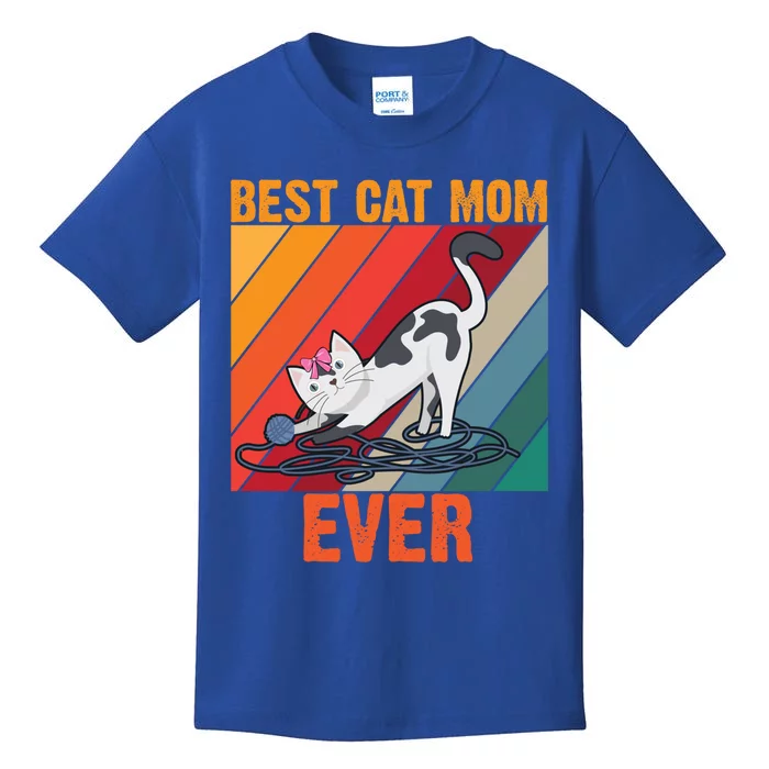 Best Cat Mom Ever Gift Kids T-Shirt