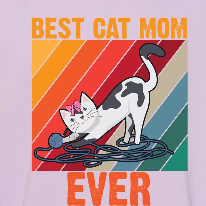 Best Cat Mom Ever Gift Garment-Dyed Sweatshirt