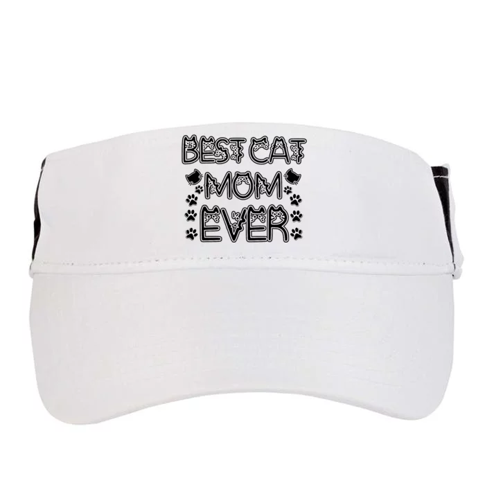 Best Cat Mom Ever Adult Drive Performance Visor