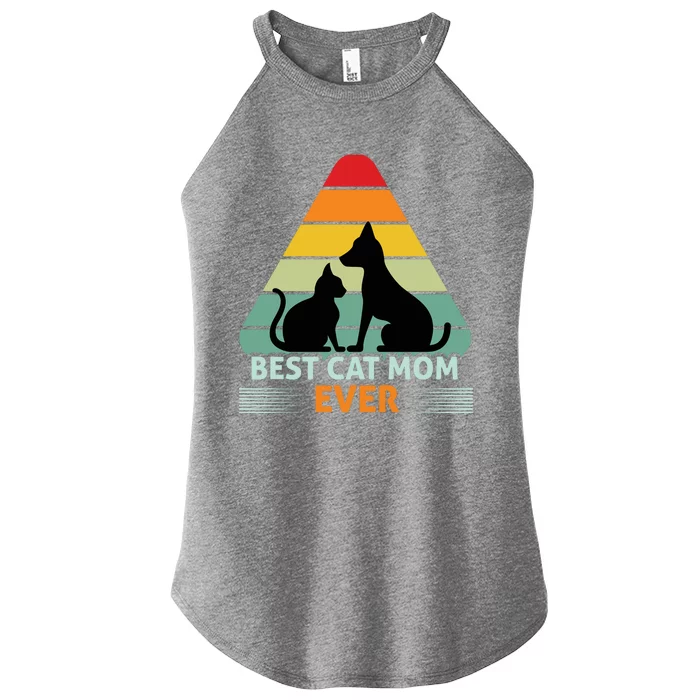 Best Cat Mom Ever Women’s Perfect Tri Rocker Tank