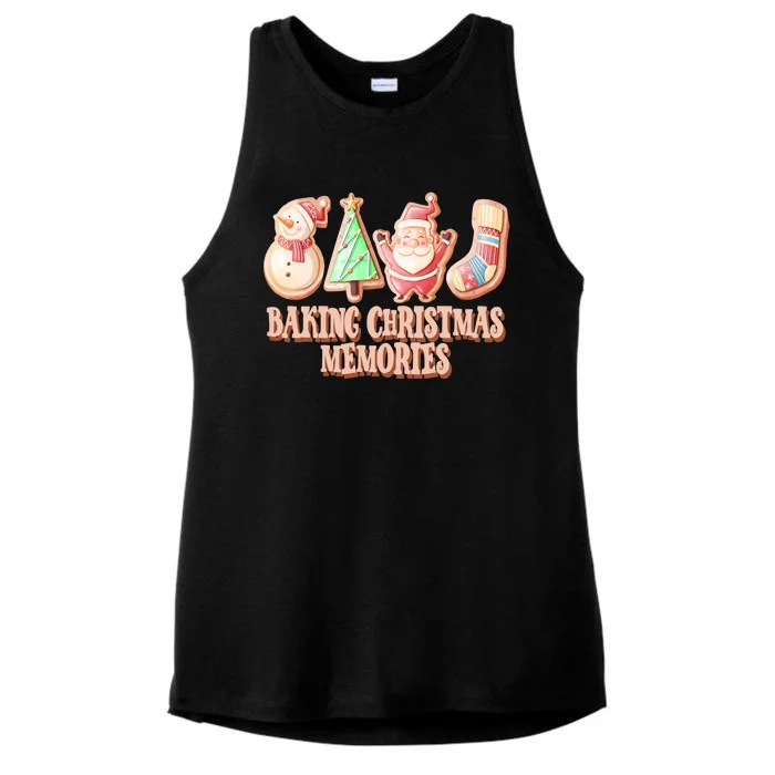 Baking Christmas Memories Cute Holiday Ladies Tri-Blend Wicking Tank