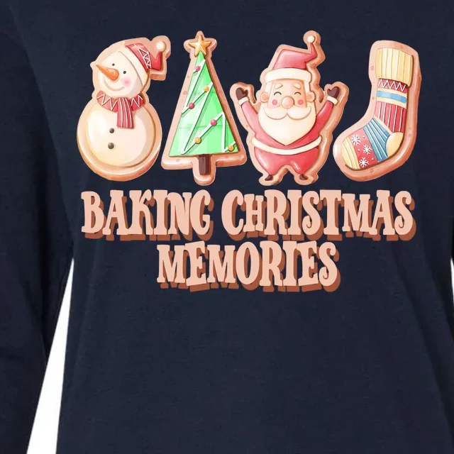 Baking Christmas Memories Cute Holiday Womens Cotton Relaxed Long Sleeve T-Shirt