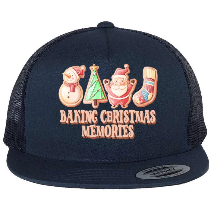 Baking Christmas Memories Cute Holiday Flat Bill Trucker Hat