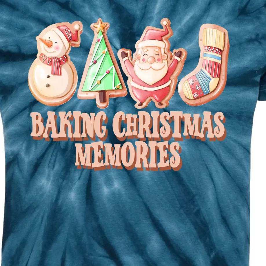 Baking Christmas Memories Cute Holiday Kids Tie-Dye T-Shirt