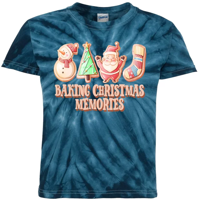 Baking Christmas Memories Cute Holiday Kids Tie-Dye T-Shirt