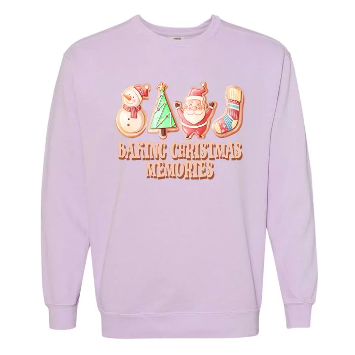 Baking Christmas Memories Cute Holiday Garment-Dyed Sweatshirt