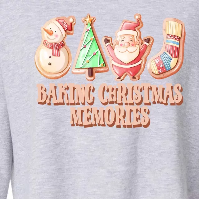 Baking Christmas Memories Cute Holiday Cropped Pullover Crew