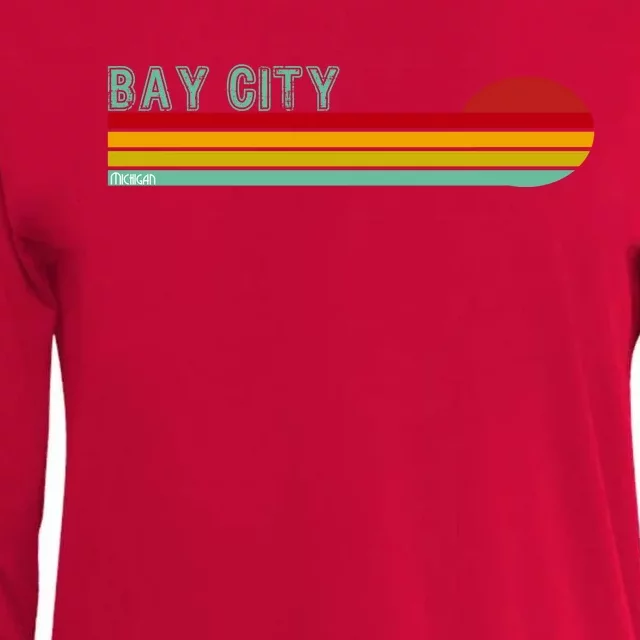 Bay City Michigan Womens Cotton Relaxed Long Sleeve T-Shirt