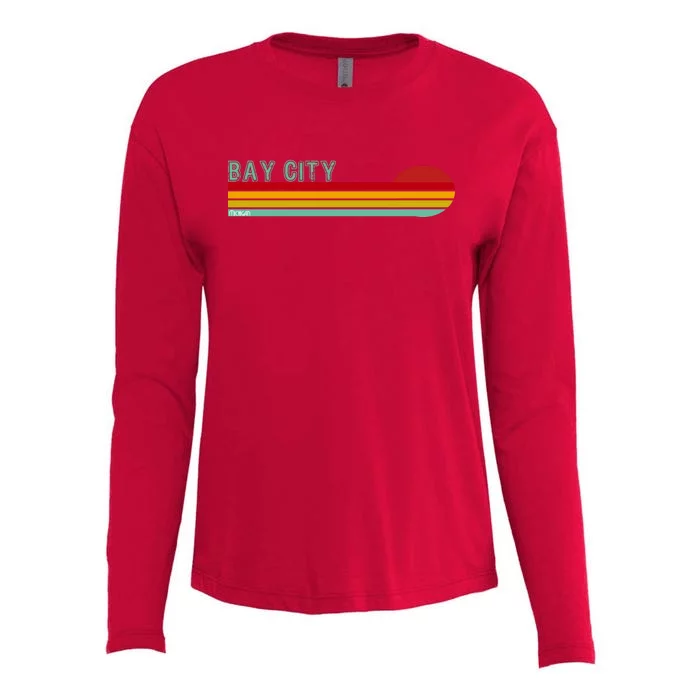 Bay City Michigan Womens Cotton Relaxed Long Sleeve T-Shirt