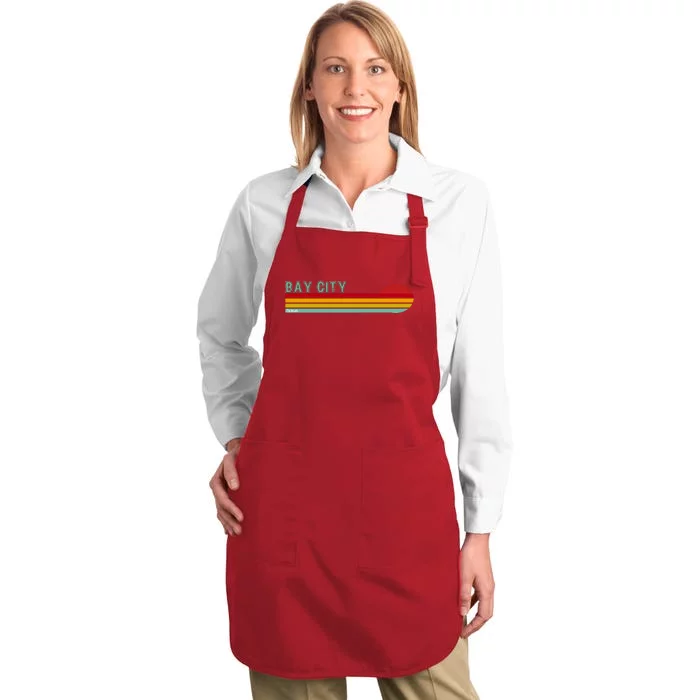 Bay City Michigan Full-Length Apron With Pocket