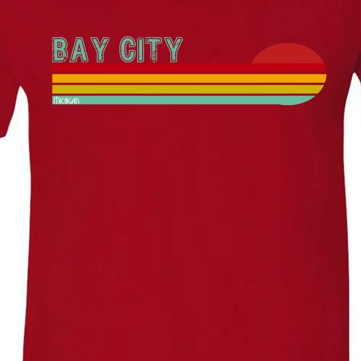 Bay City Michigan V-Neck T-Shirt