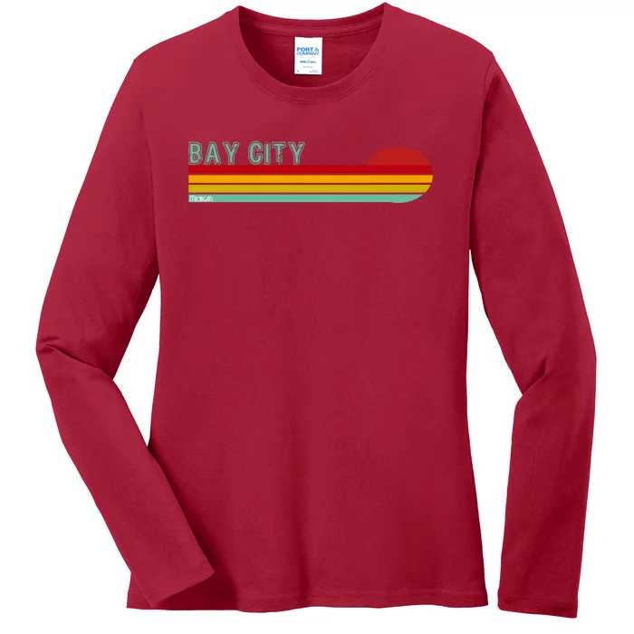 Bay City Michigan Ladies Long Sleeve Shirt