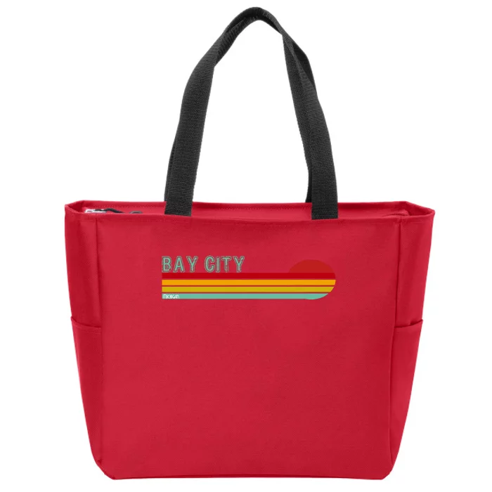 Bay City Michigan Zip Tote Bag