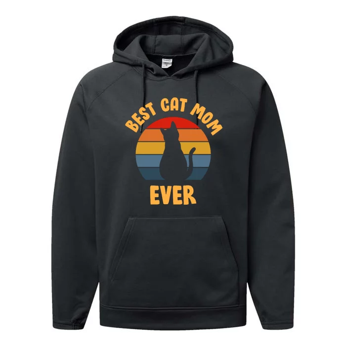 Best Cat Mom Ever Performance Fleece Hoodie