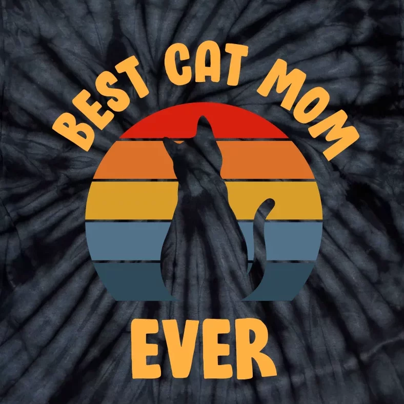 Best Cat Mom Ever Tie-Dye T-Shirt