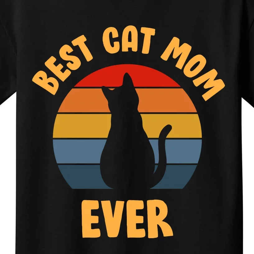 Best Cat Mom Ever Kids T-Shirt