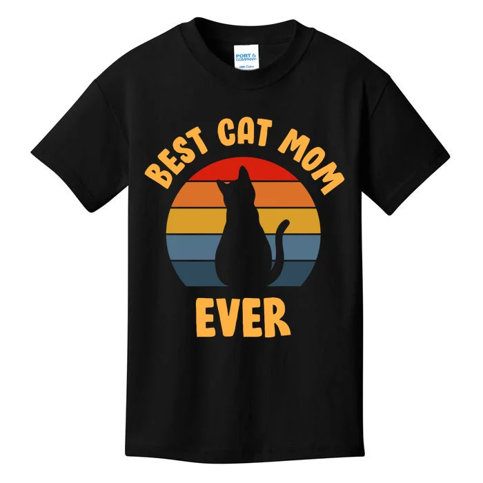 Best Cat Mom Ever Kids T-Shirt