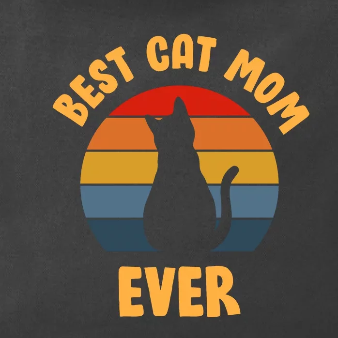 Best Cat Mom Ever Zip Tote Bag