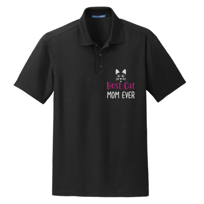 Best Cat Mom Ever Mother Family Cat Dry Zone Grid Performance Polo