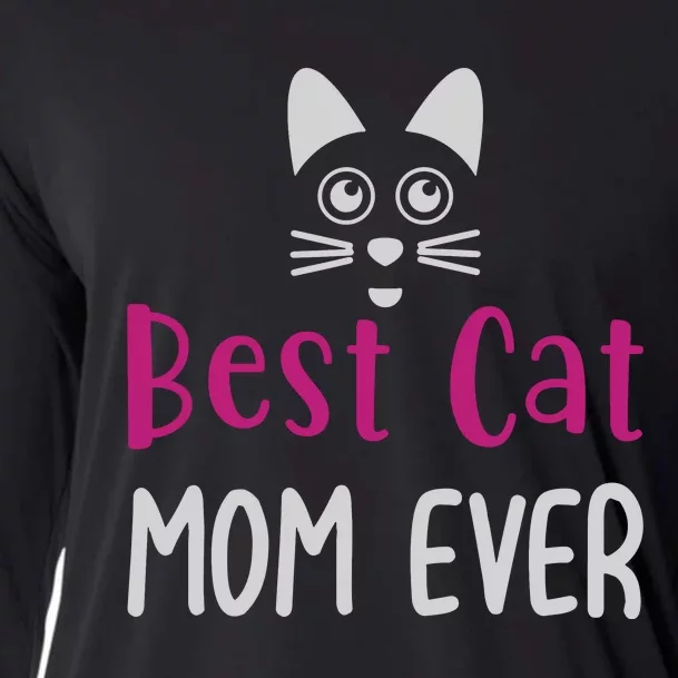 Best Cat Mom Ever Mother Family Cat Cooling Performance Long Sleeve Crew