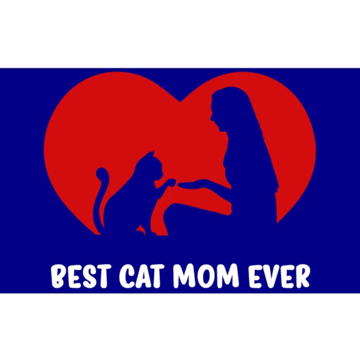 Best Cat Mom Ever Cat Heart Best Cat Mom Ever Gift Bumper Sticker