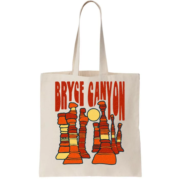 Bryce Canyon National Park Vintage Hoo Doo Retro Graphic Tote Bag