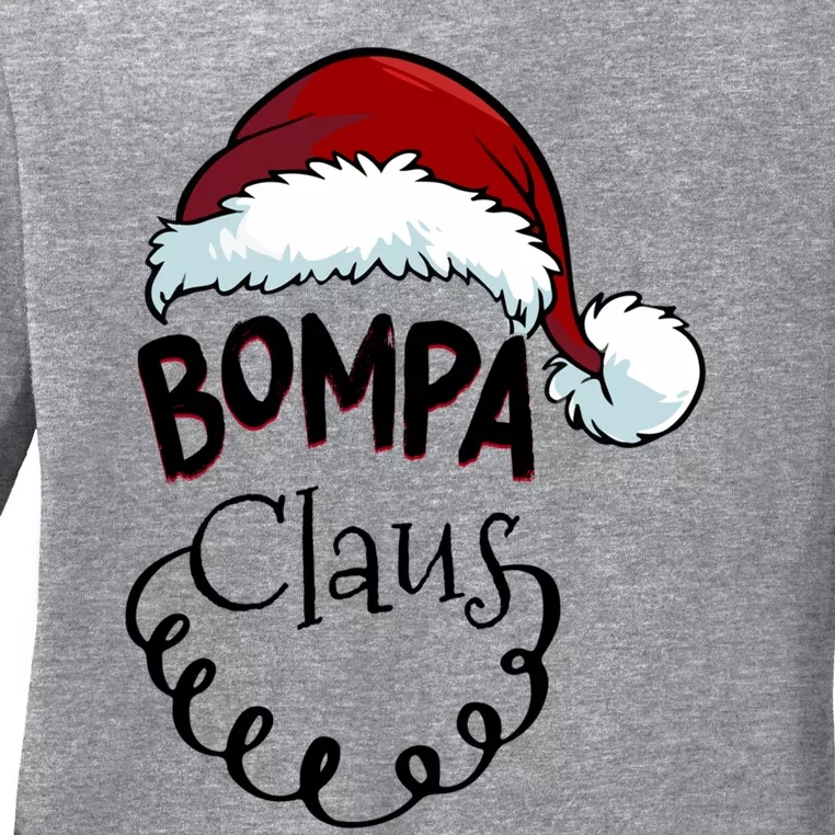 Bompa Claus New Christmas Santa Claus Gift Ladies Long Sleeve Shirt