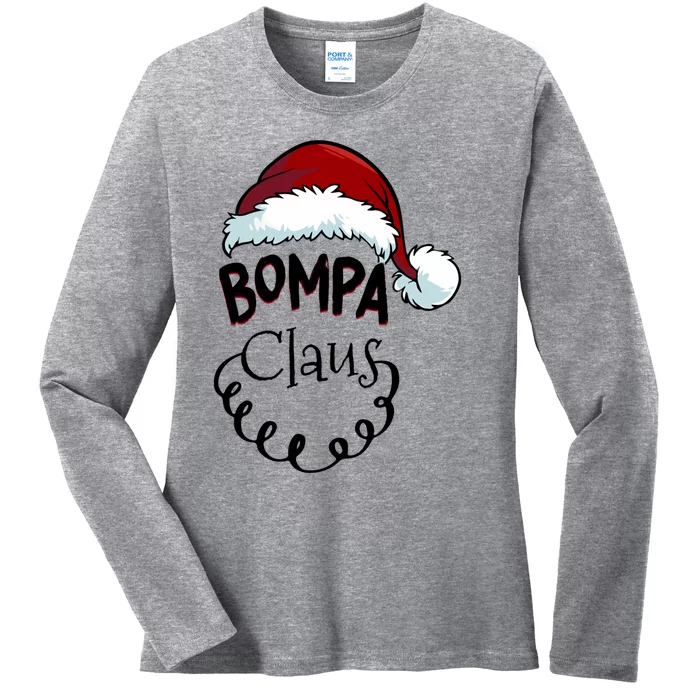 Bompa Claus New Christmas Santa Claus Gift Ladies Long Sleeve Shirt