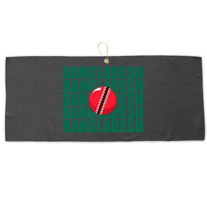 Bangladesh Cricket National Team Flag Large Microfiber Waffle Golf Towel