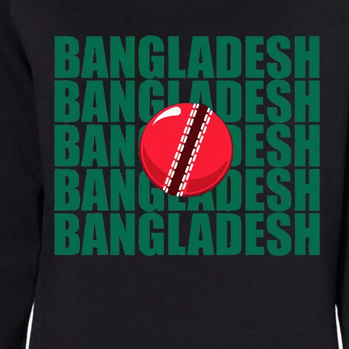 Bangladesh Cricket National Team Flag Womens California Wash Sweatshirt