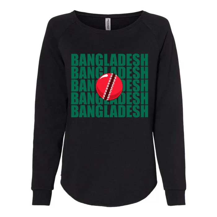 Bangladesh Cricket National Team Flag Womens California Wash Sweatshirt