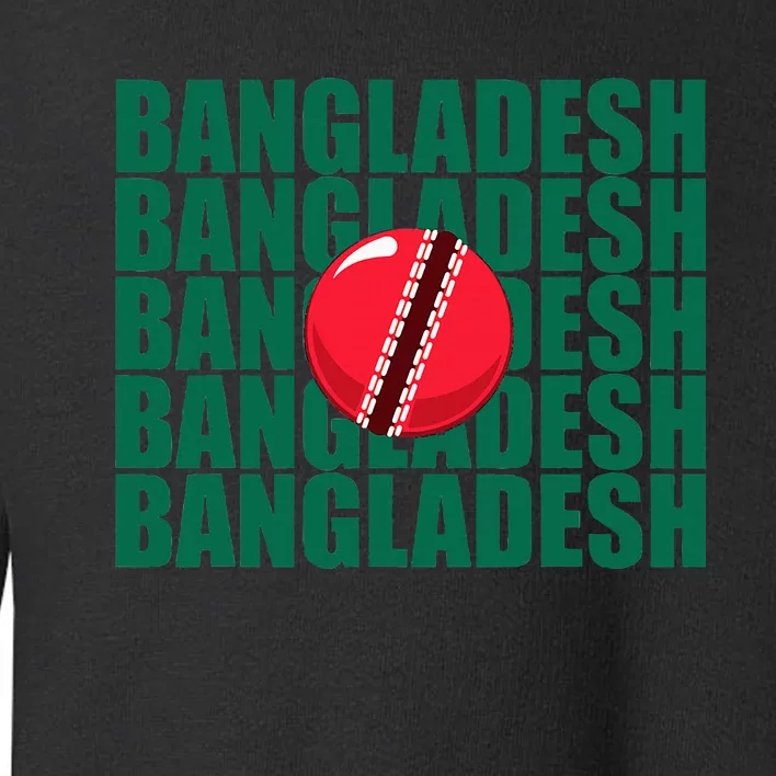 Bangladesh Cricket National Team Flag Toddler Sweatshirt