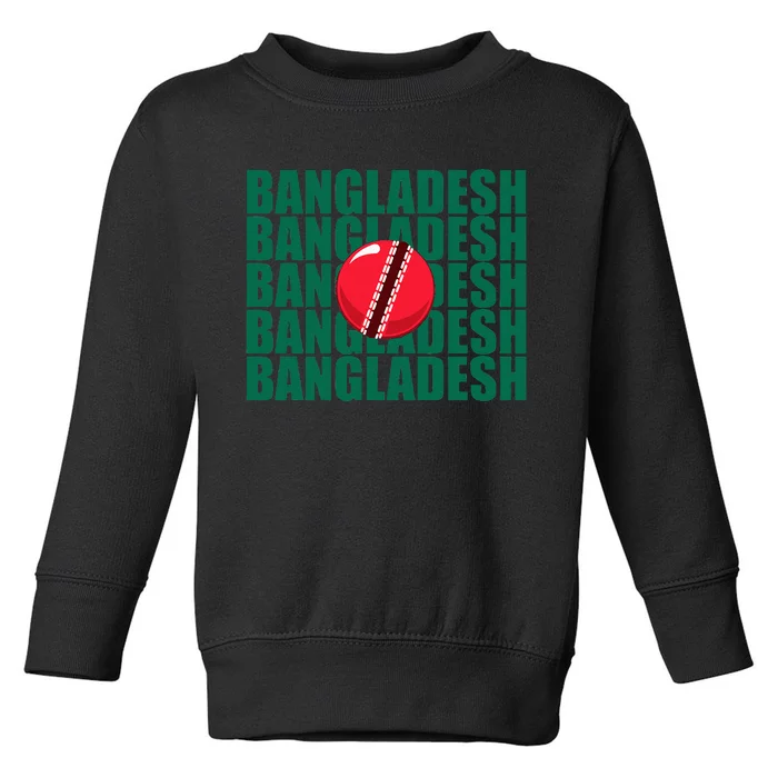 Bangladesh Cricket National Team Flag Toddler Sweatshirt