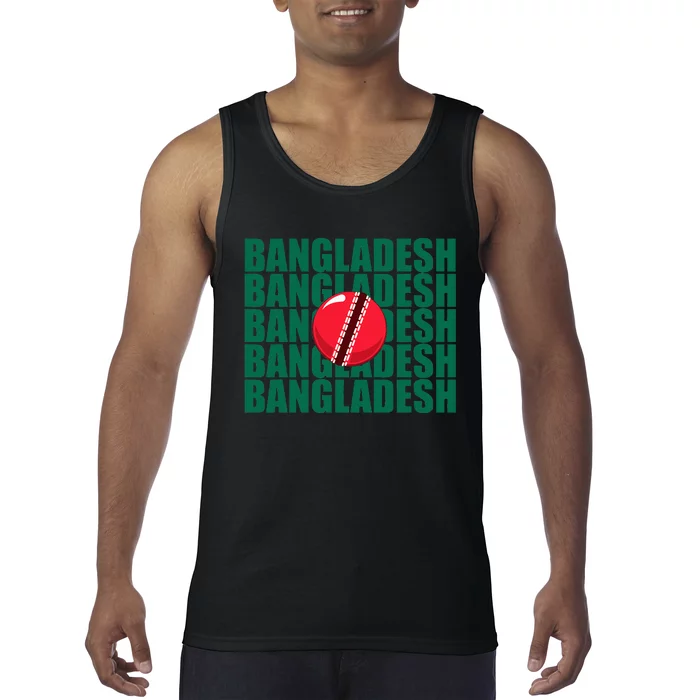 Bangladesh Cricket National Team Flag Tank Top