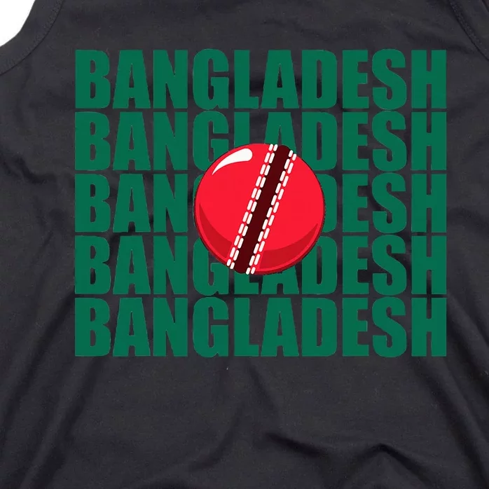 Bangladesh Cricket National Team Flag Tank Top