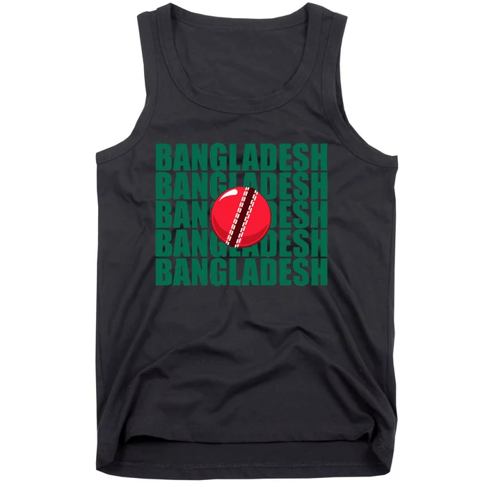 Bangladesh Cricket National Team Flag Tank Top