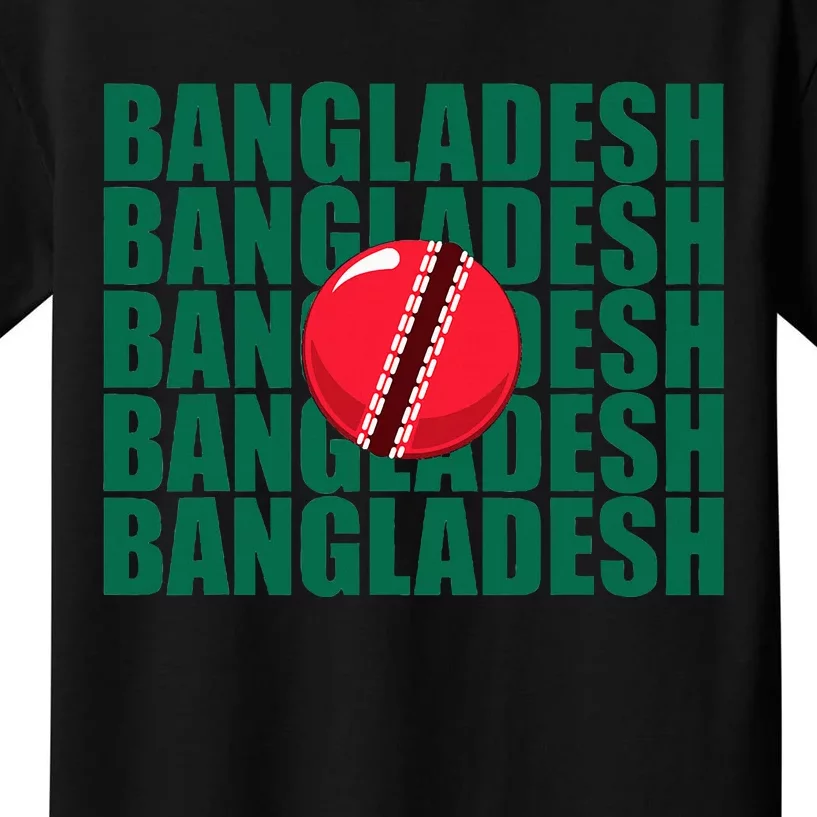 Bangladesh Cricket National Team Flag Kids T-Shirt