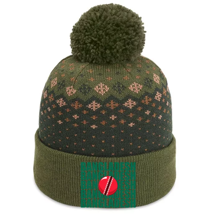 Bangladesh Cricket National Team Flag The Baniff Cuffed Pom Beanie