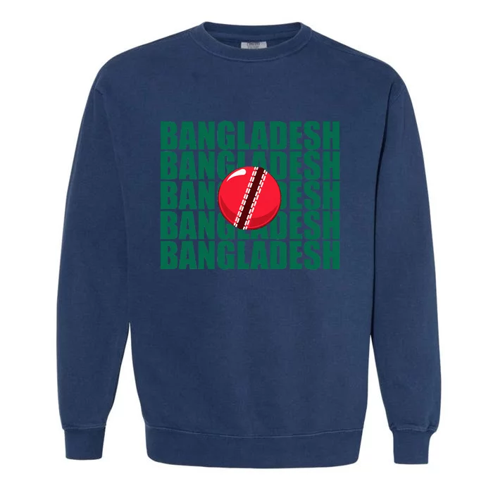 Bangladesh Cricket National Team Flag Garment-Dyed Sweatshirt